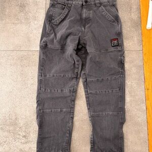 Gray Streetwear Cargo Pants